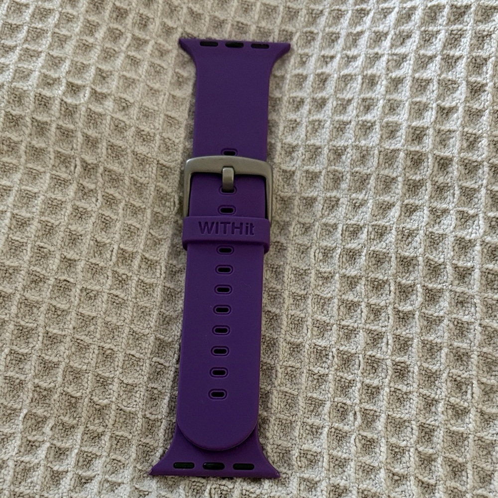 WITHit Purple Silicone Apple Watch Band